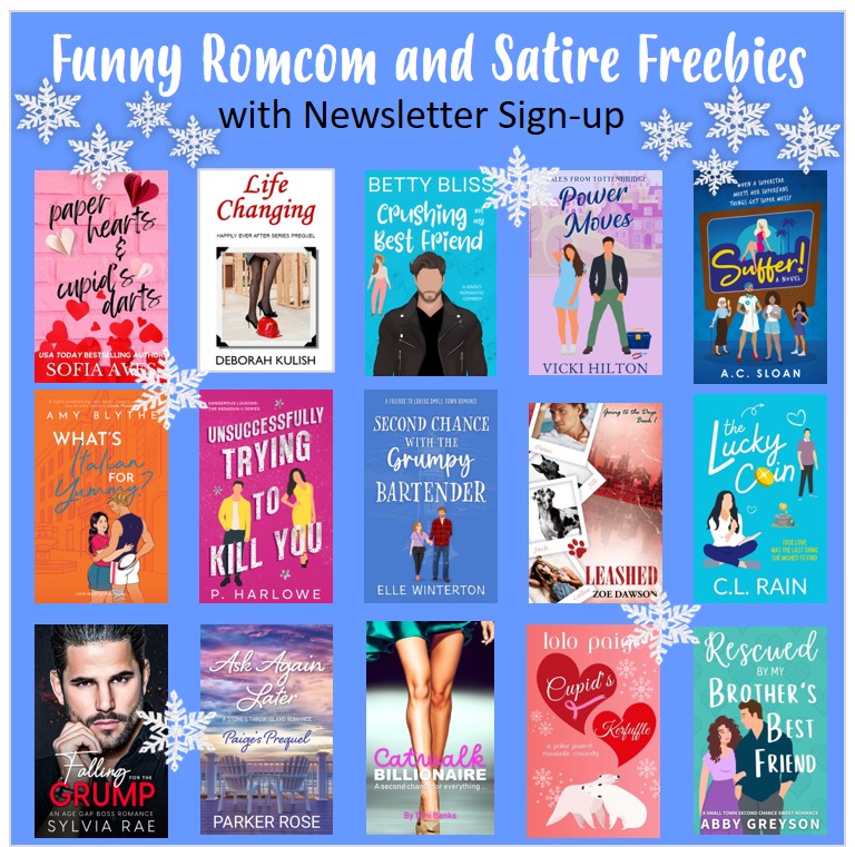 Funny RomCom and Satire Freebies Book Promotion